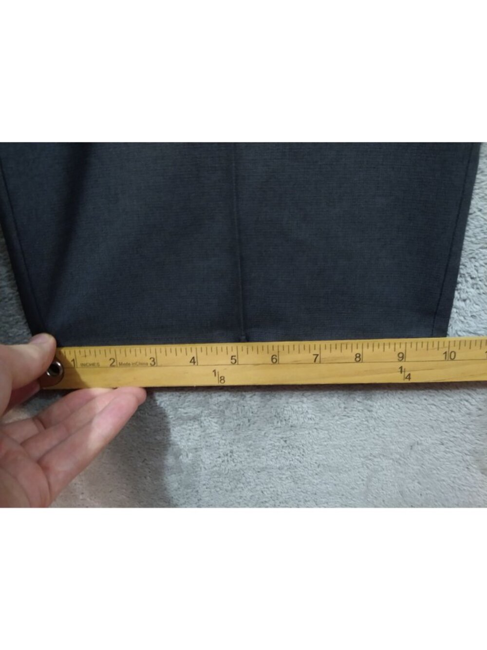 Haggar Dress Pants Mens 44x29 Gray Cool Right Performance Flex Classic Fit Flat - Picture 6 of 10